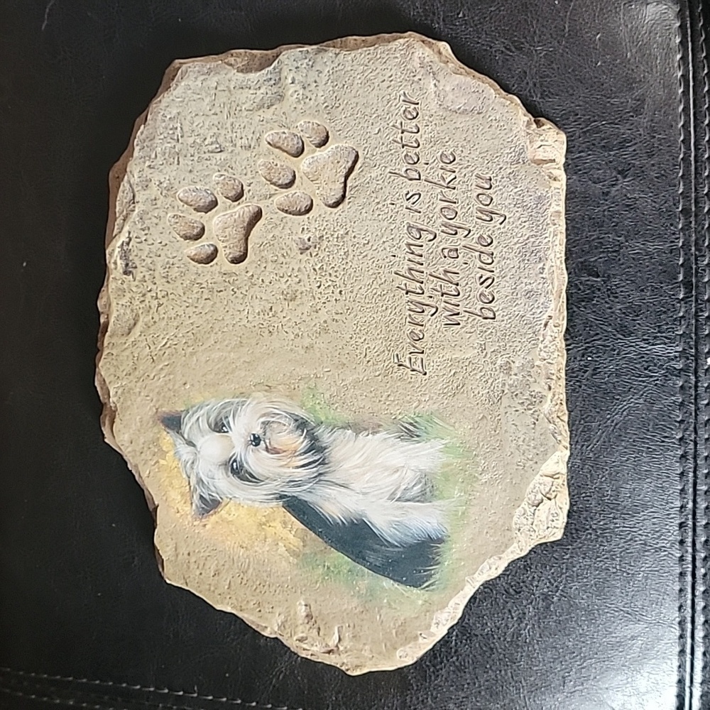 Vintage 2004 Bradford Exchange Everything is Better with a Yorkie Beside You - Picture 1 of 3